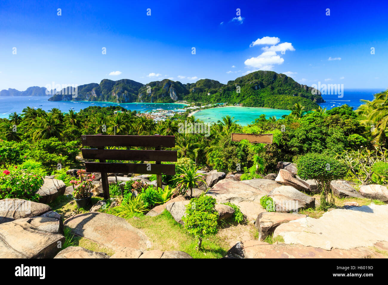 Thailandia, Phi Phi Don island, provincia di Krabi. Foto Stock