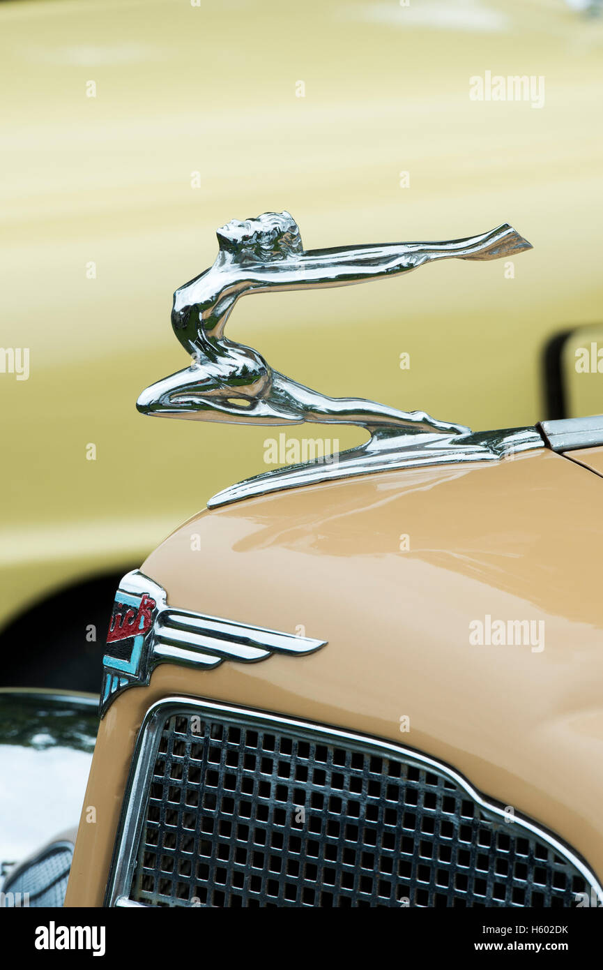 1934 Buick hoot ornamento. Classic American car Foto Stock