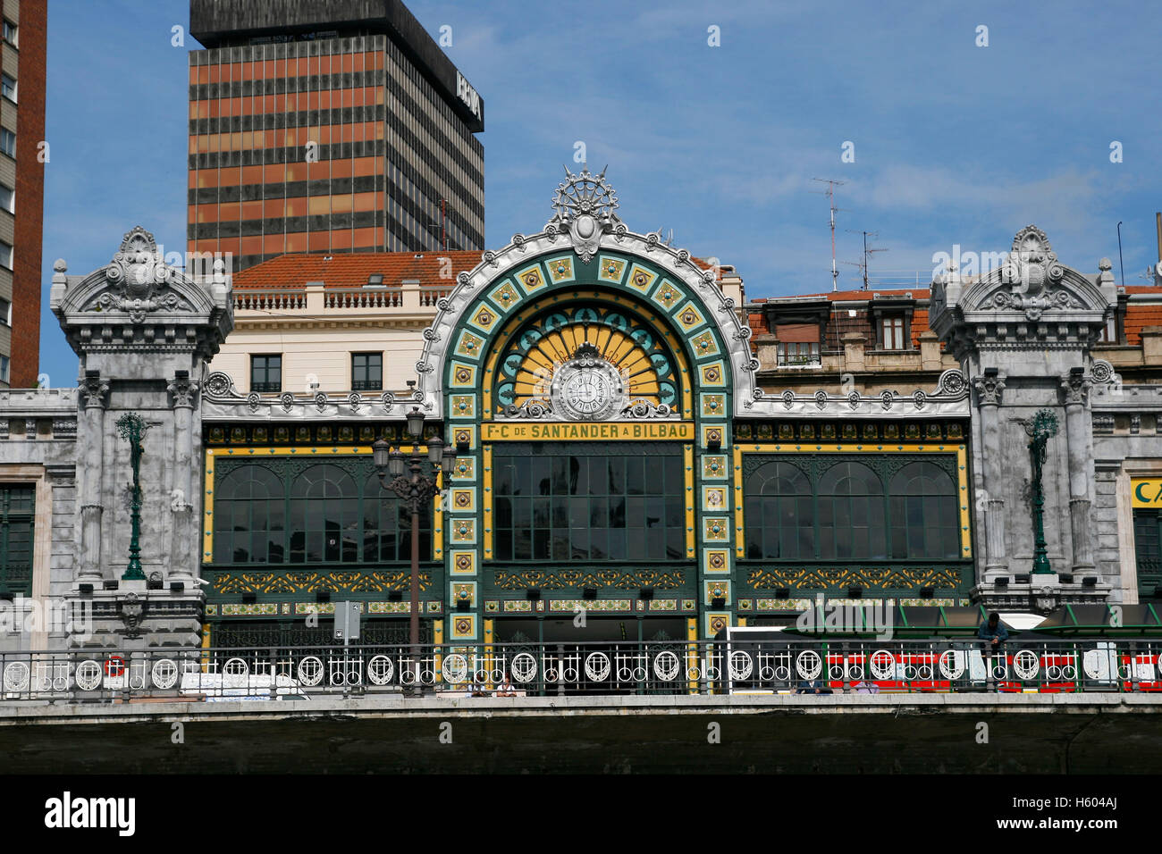 Stazione di Bilbao in Spagna Foto Stock