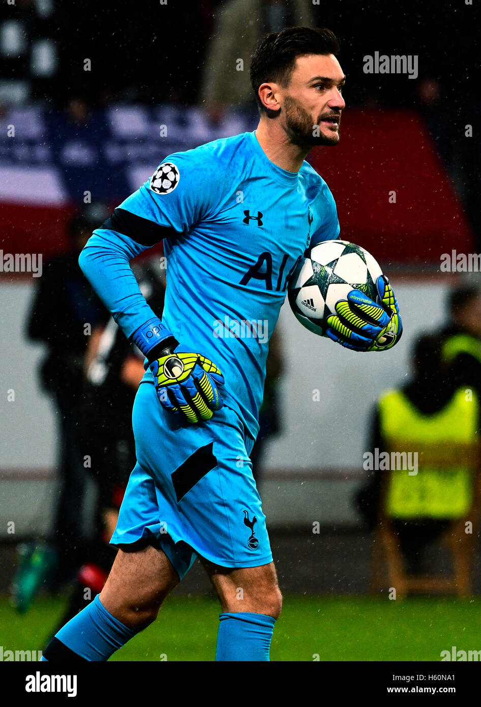 BayArena Leverkusen Germania 18.10.2016, calcio UEFA Champions League 2016/2017 Fase a gironi giornata 3, Bayer 04 Leverkusen vs. Tottenham Hotspur (speroni) --- - Hugo Lloris Foto Stock