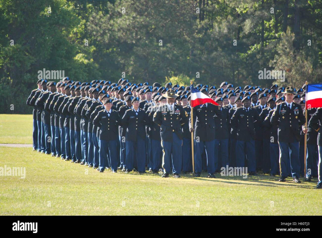 Graduazione dell'esercito a Fort Jackson, Columbia, nella Carolina del Sud Foto Stock