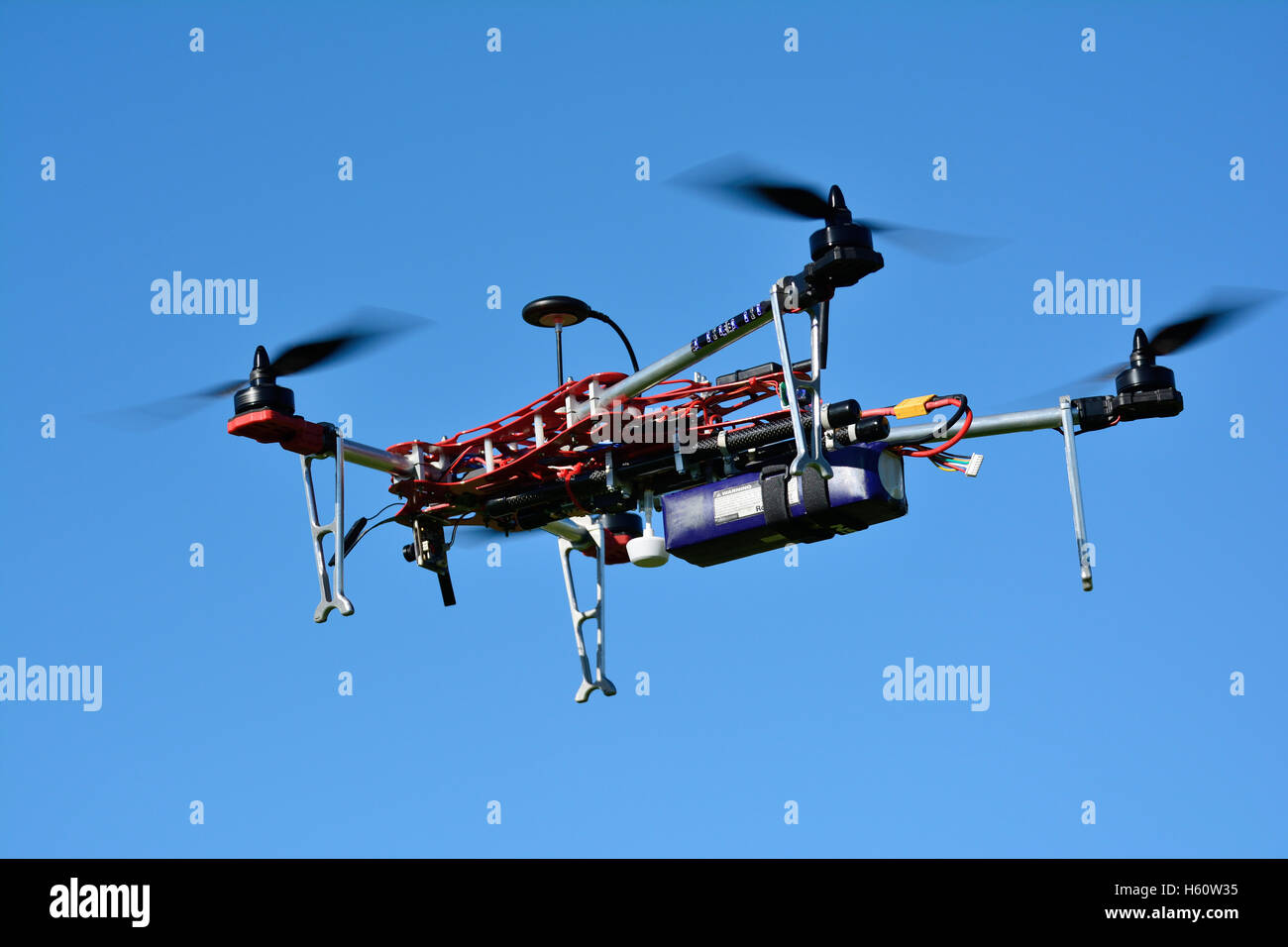 Una antenna di flying drone Foto Stock