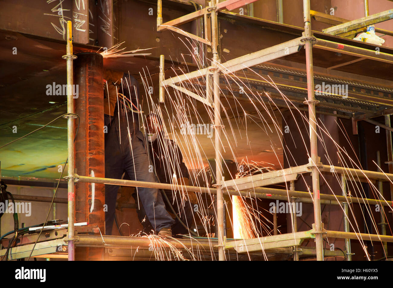 Cantieristica, Ferrol, La Coruna provincia, regione della Galizia, Spagna, Europa Foto Stock
