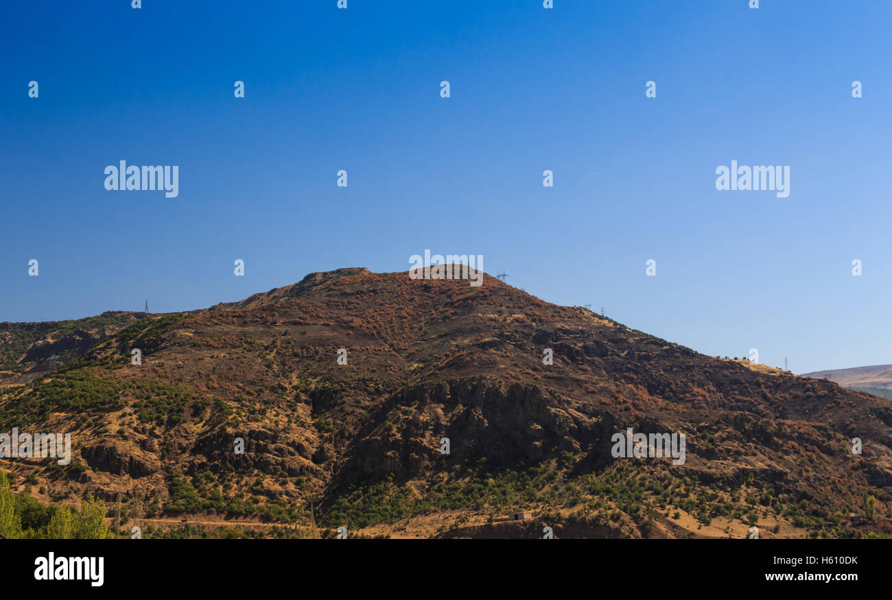 Kalkanlı Köyü Turchia uno sguardo più da vicino alla montagna Foto Stock