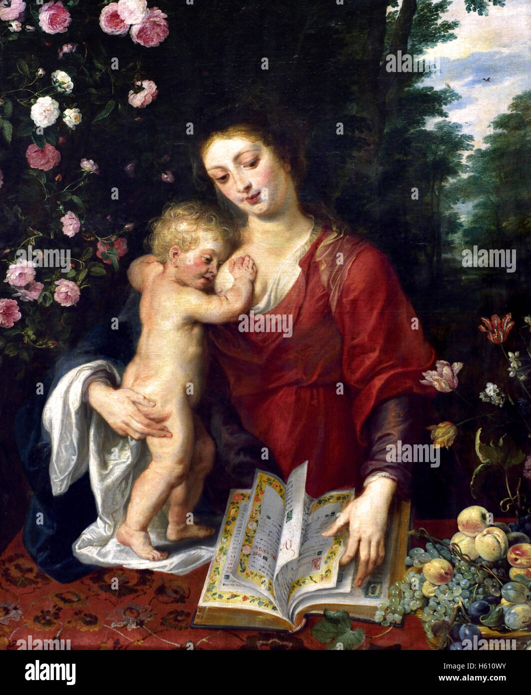 Maria con Bambino 1627 da Peter Paul Rubens (1577-1640) belga fiamminga del Belgio Foto Stock