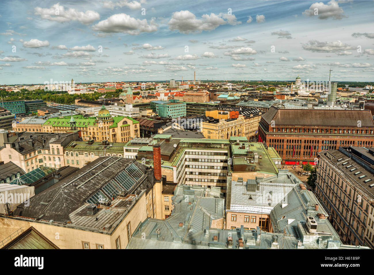 Luglio 2016, Urbano cattura di Helsinki (Finlandia) Foto Stock