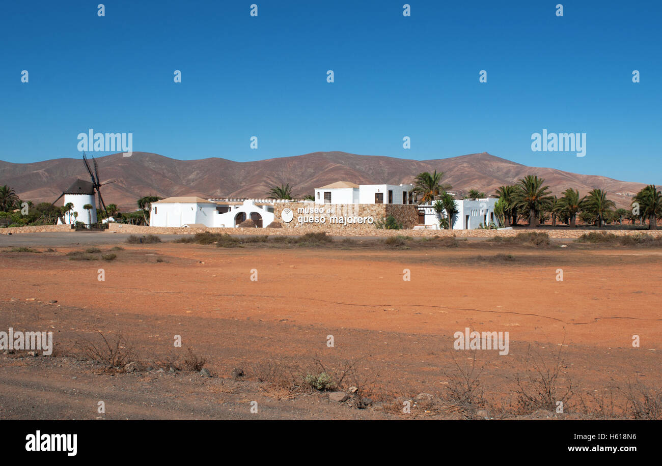 Fuerteventura Isole Canarie, Nord Africa, Spagna: vista del Museo del Queso Majorero, il formaggio Majorero museo nel comune di Antigua Foto Stock