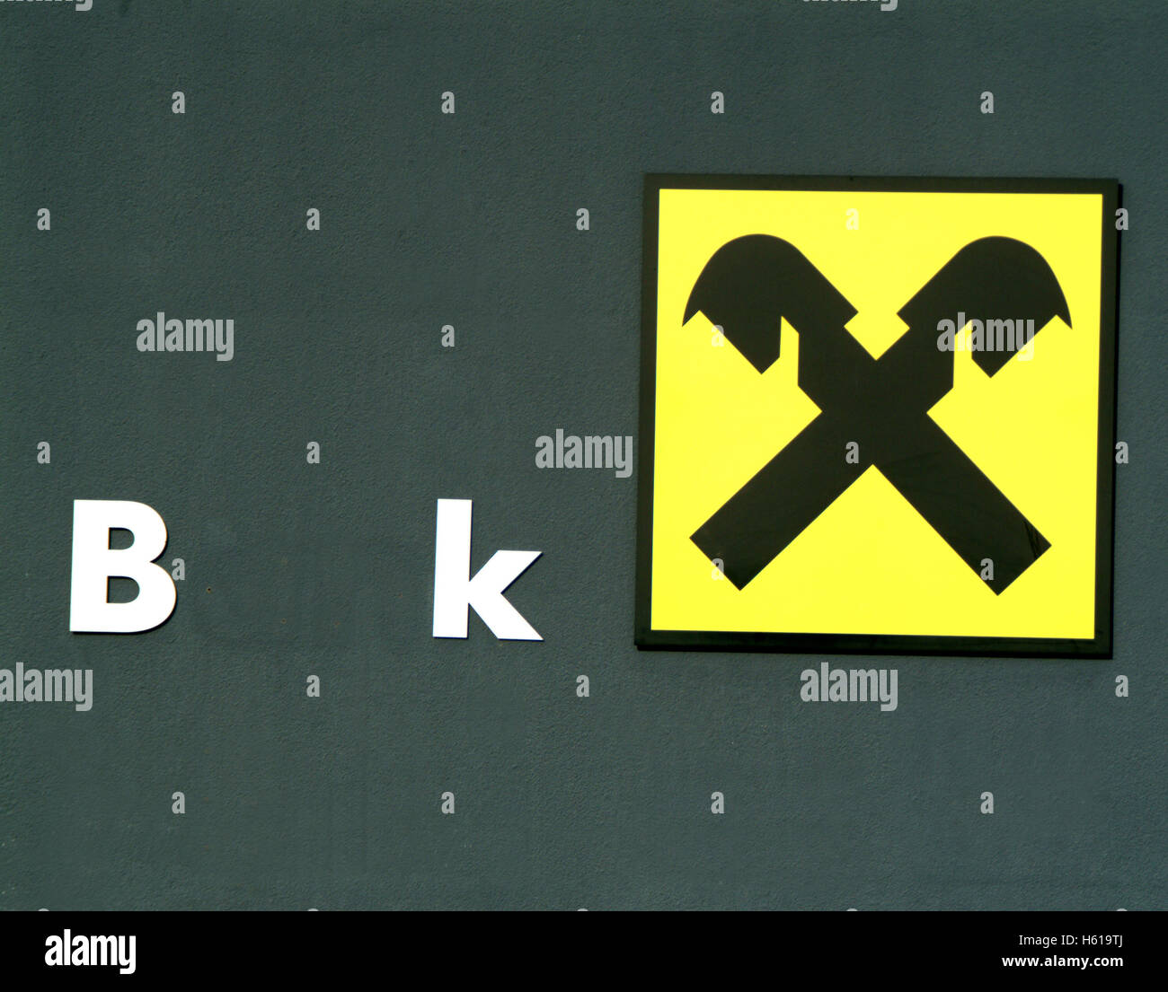 Il logo di un Austrioan bankhouse Foto Stock