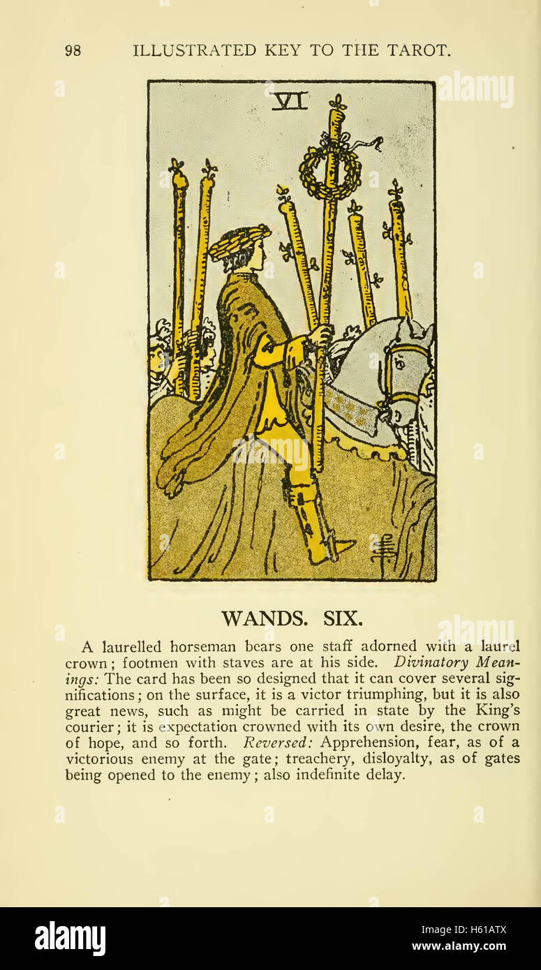 La chiave illustrata per i Tarocchi il velo della divinazione, illustrante la maggiore e minore di Arcana; abbracciando: Il velo e i suoi simboli. Tradizione segreta sotto il velo della Divinazione. L'Arte dei Tarocchi Divinazione. Metodo esterno degli oracoli. I Tarocchi nella storia. Simbologia interna. La maggior chiavi. Da L. W. de Laurence. Foto Stock