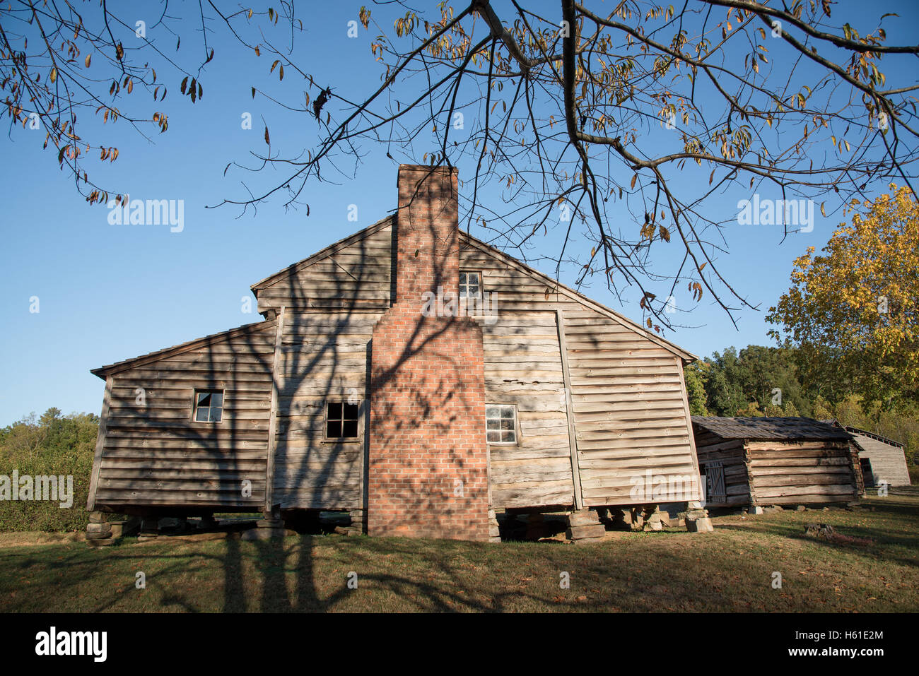 Pionieri vecchia cabina su Smoky Mountains National Park Foto Stock