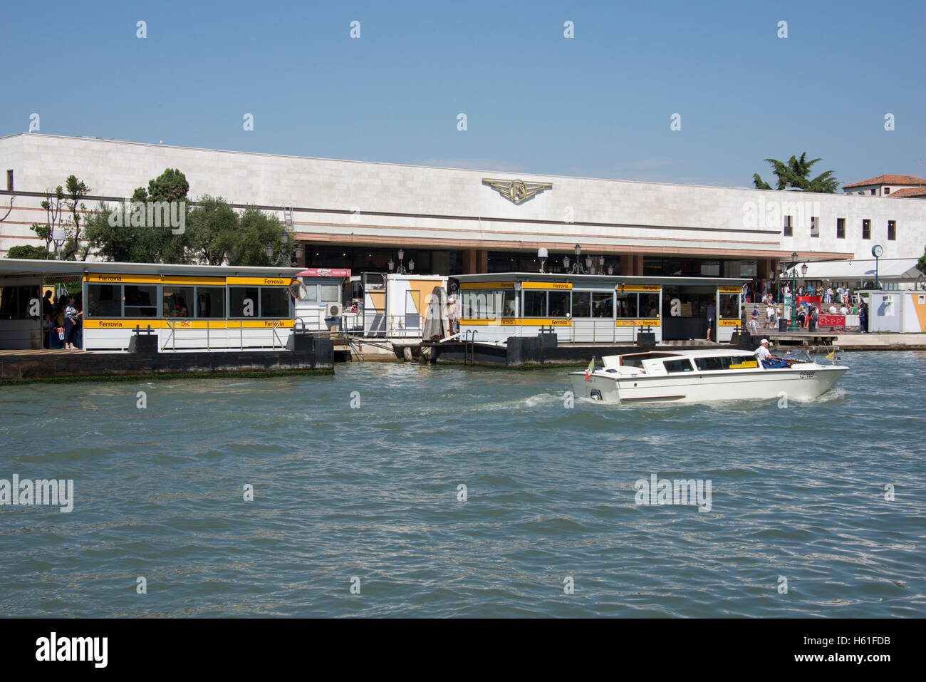 La stazione di Santa Lucia, a Venezia, Italia Foto Stock