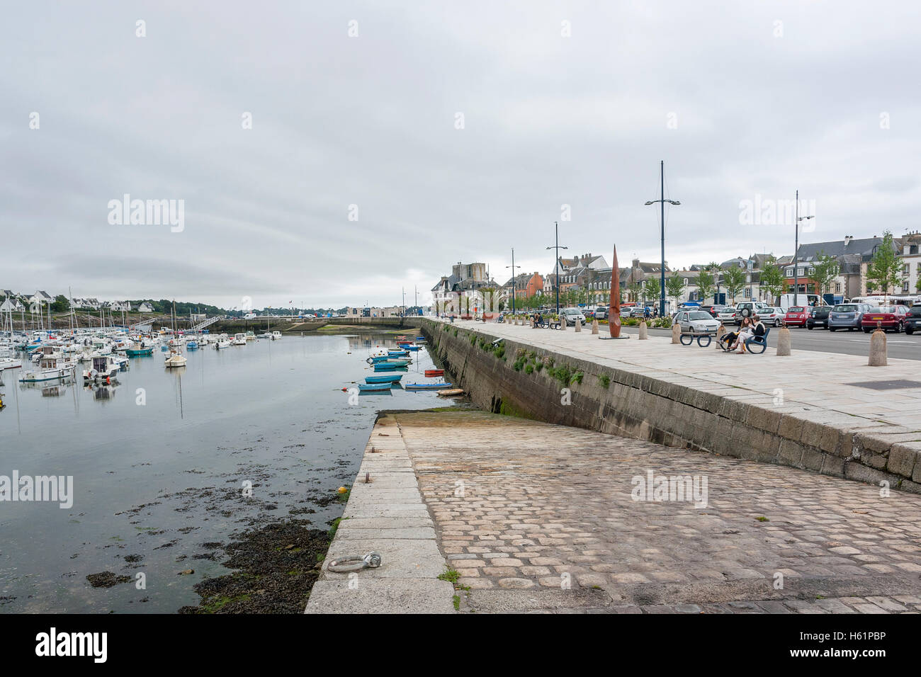 Storico denominato Concarneau in Finisterre dipartimento della Bretagna in Francia Foto Stock