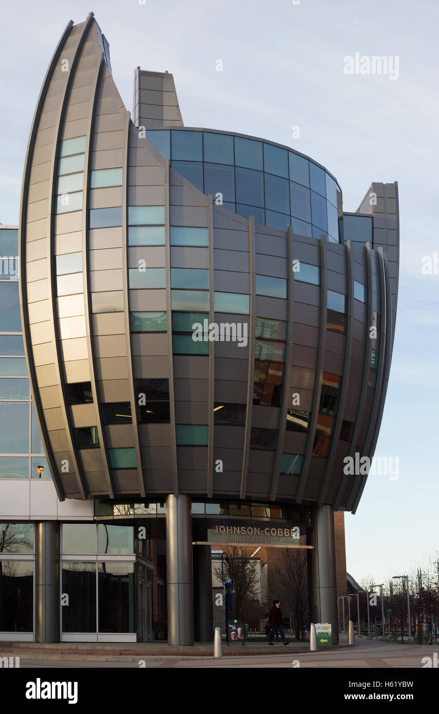 Johnson - Cobbe Energy Center edificio in vetro e acciaio nel campus del Southern Alberta Institute of Technology Foto Stock