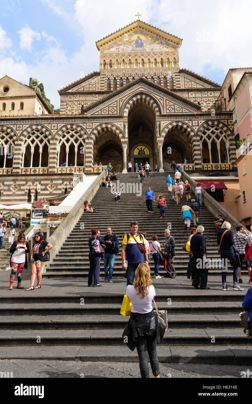Duomo Amalfi Italia Foto Stock