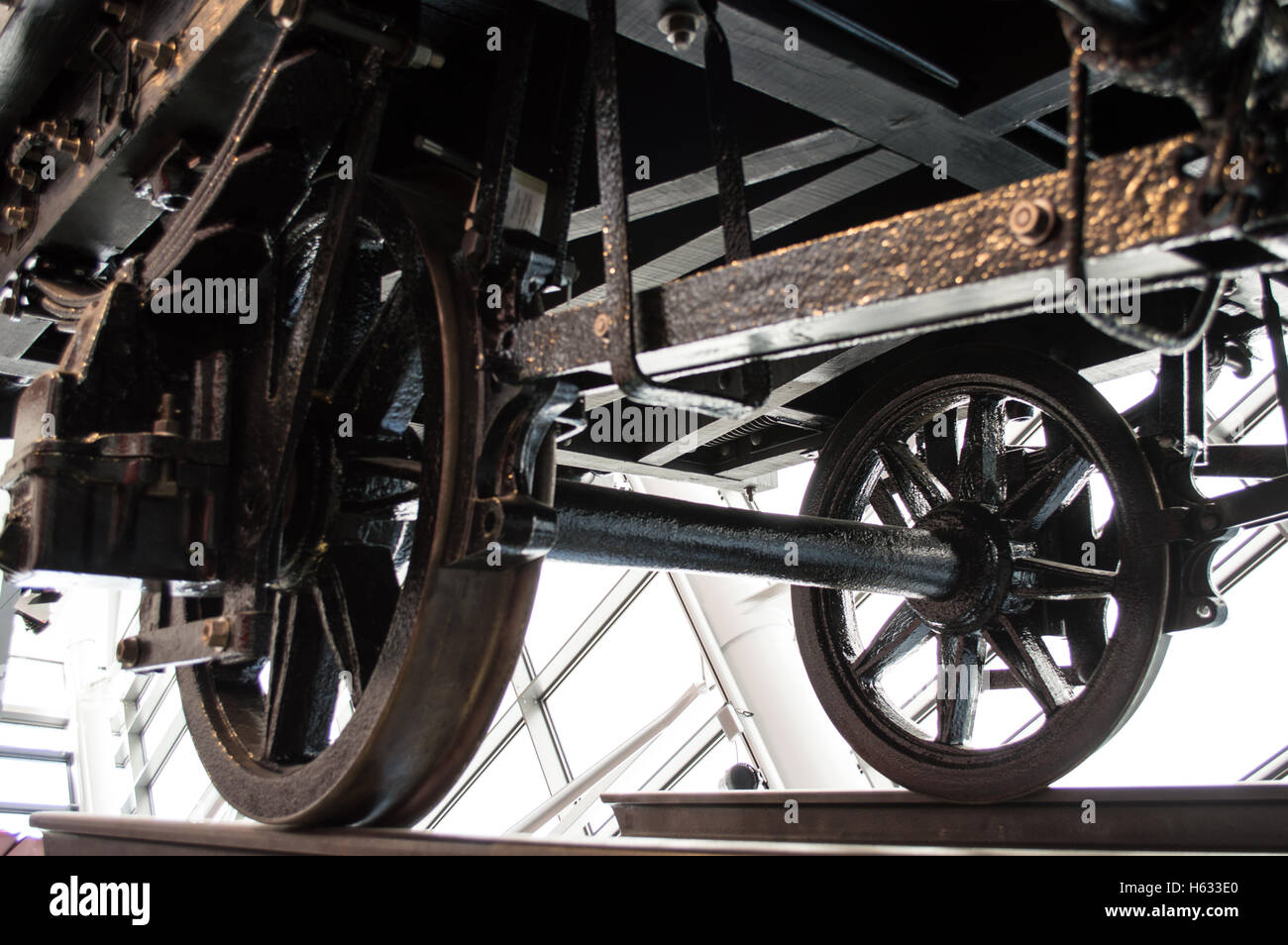 Stazione ferroviaria presenta a Swansea Wales National Maritime Museum Foto Stock