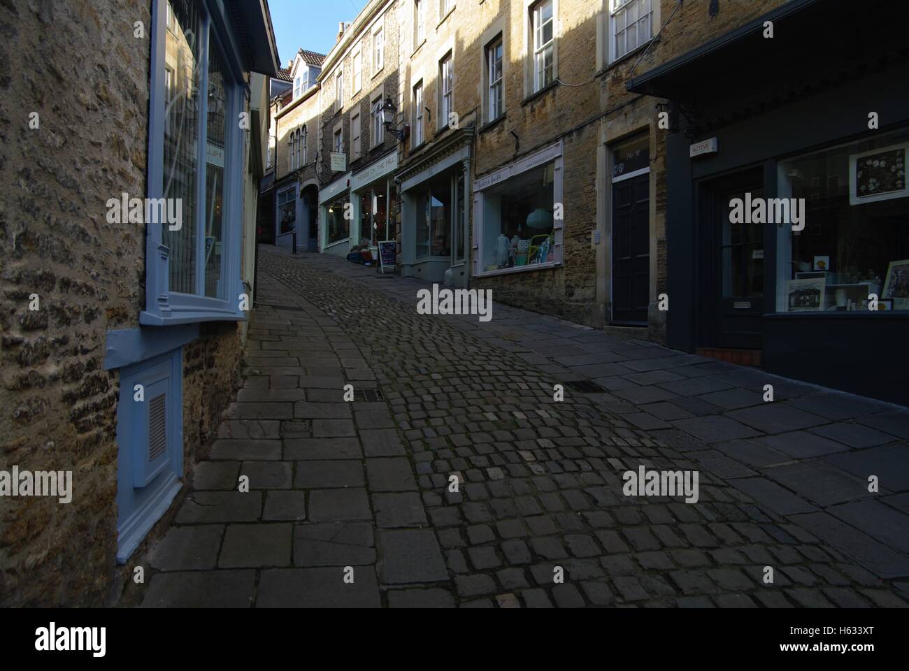 St Catherine Hill, Frome, Somerset, Inghilterra Foto Stock
