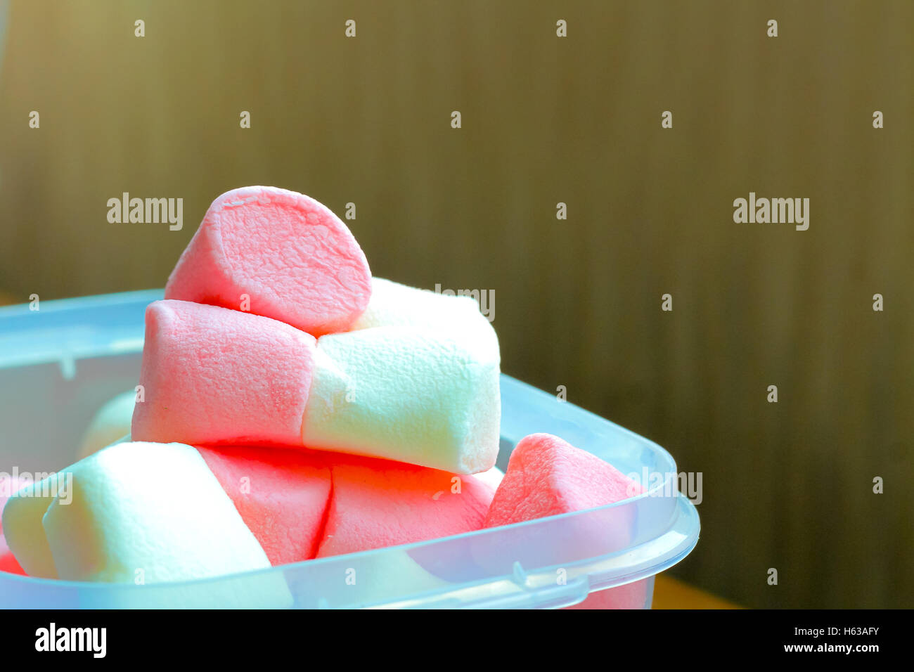 Texture marshmallow close up Foto Stock