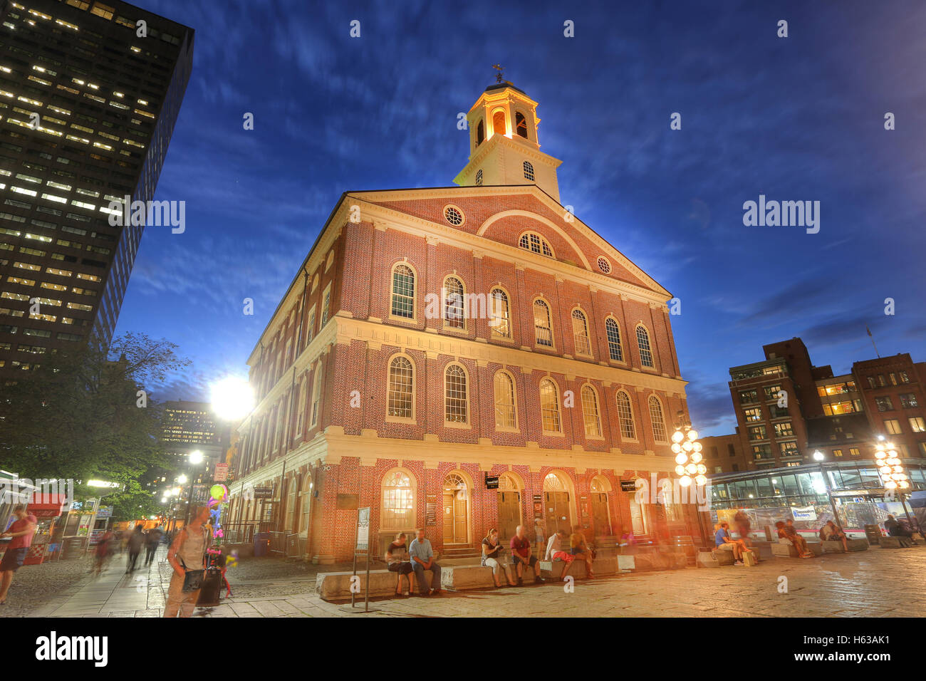 BOSTON, MA - sett 9: Faneuil Hall, considerato il numero 4 in America's 25 Più visitati siti turistici da Forbes Traveler in 2008 a settembre Foto Stock
