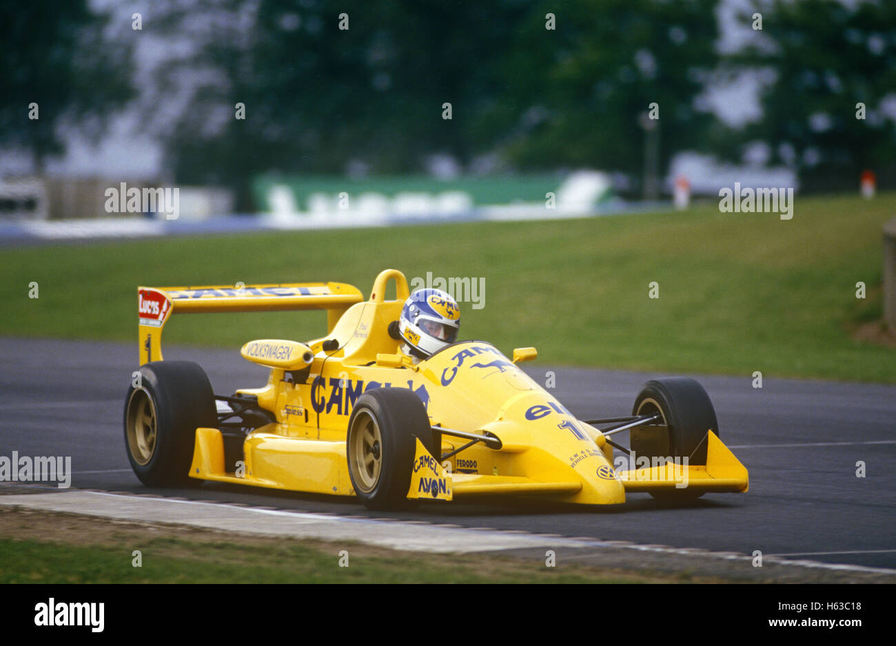 1988-1989 Nelson Piquet nella sua Lotus Foto Stock