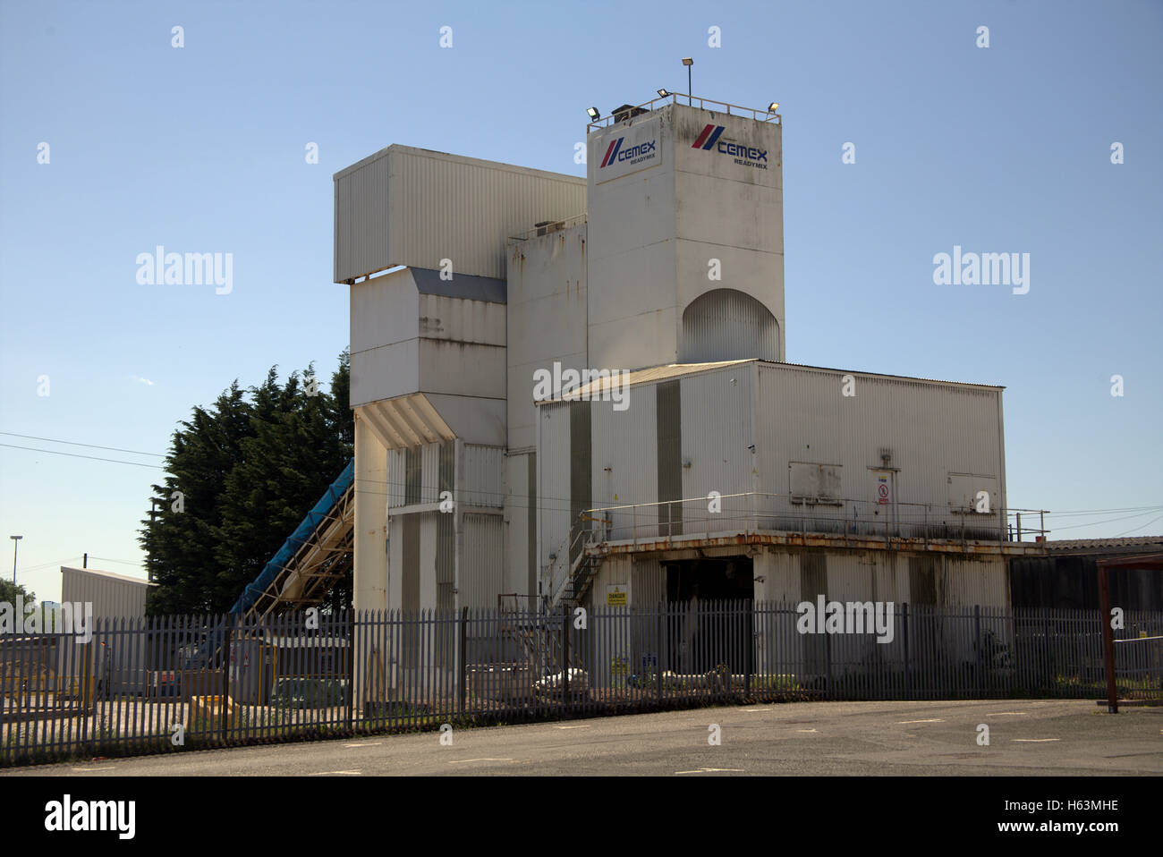 Produzione di calcestruzzo impianto Clydeside Yoker Glasgow Foto Stock