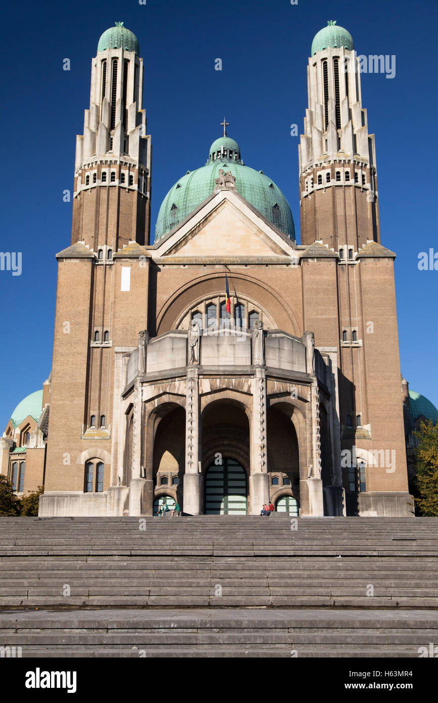 Basilica del Sacro Cuore a Bruxelles, in Belgio. Foto Stock