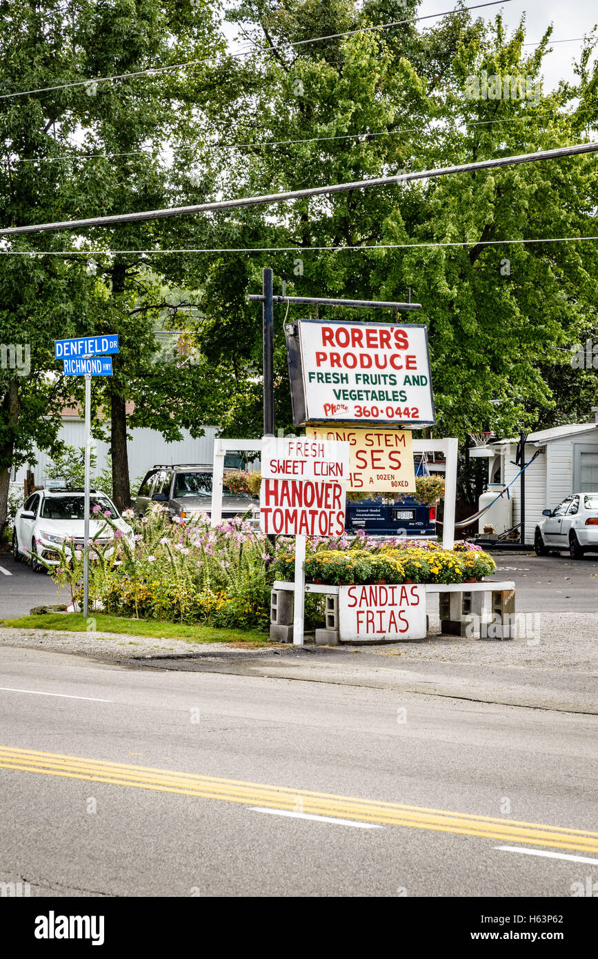 Rorer di produrre, 8515 Richmond Highway Alexandria, VA Foto Stock