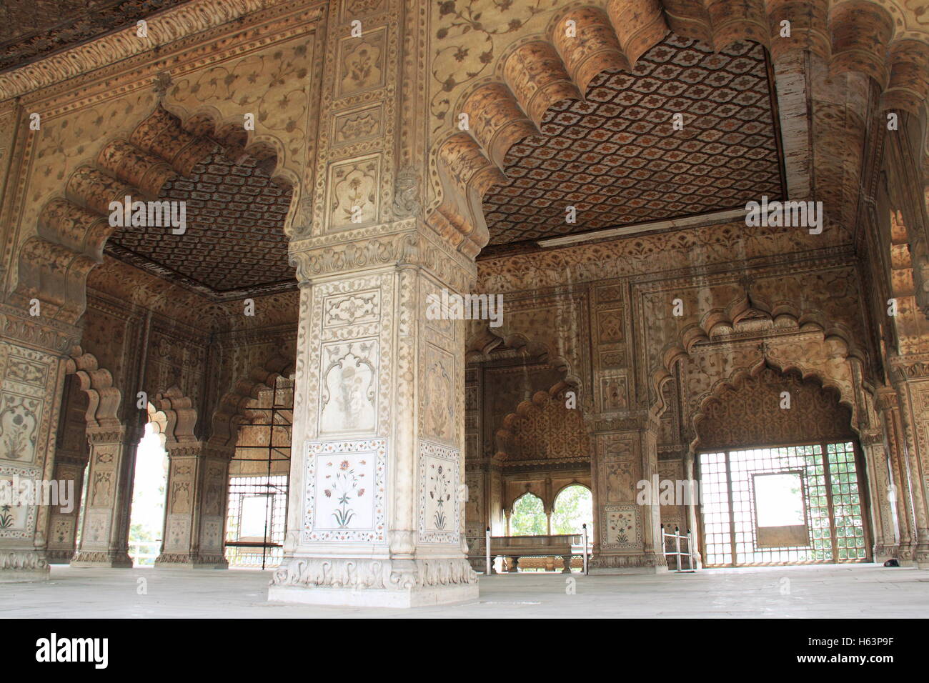 Diwan-i-Khas, Red Fort, la Vecchia Delhi, India, subcontinente indiano, Asia del Sud Foto Stock