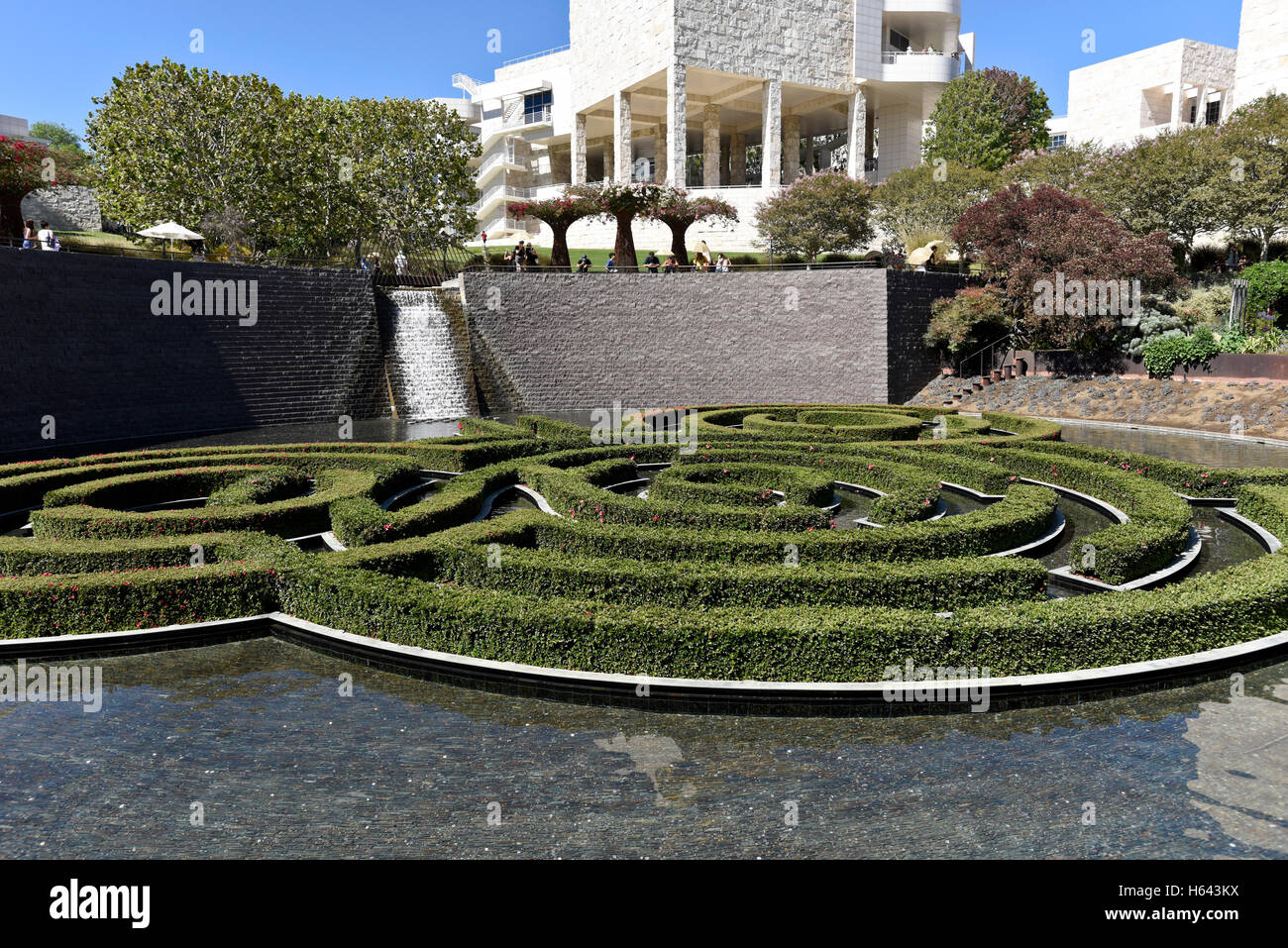 Il Getty Center di Los Angeles, California, è un campus di Getty Museum e altri programmi del Getty Trust. Foto Stock