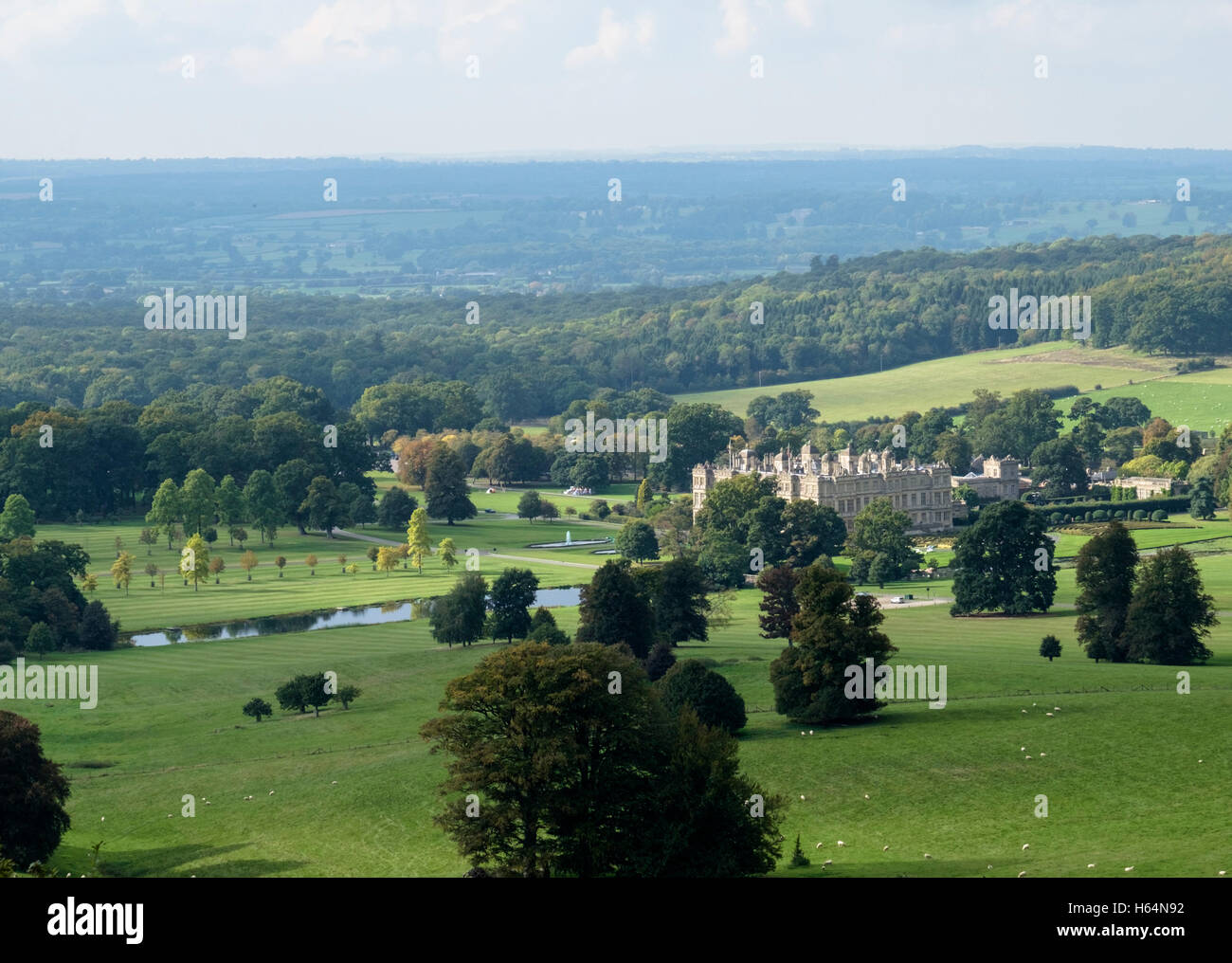 Gate di cielo che si affaccia Longleat Estate Wiltshire, Inghilterra UK Paul Norris scultura Foto Stock