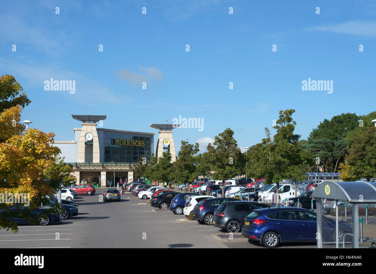 Cribbs Causeway Bristol destinazione per lo shopping e Retail Park Morrisons supermercato Foto Stock