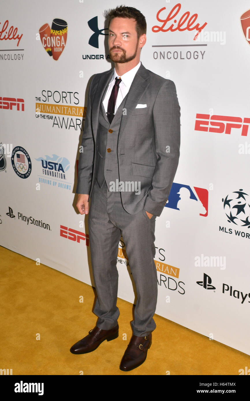 Shane West arriva al primo annuale umanitario sportivo dell'anno Awards, presentato da ESPN e PlayStation Foto Stock