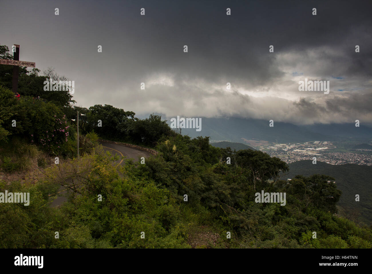 Salta visto da aerial tram Foto Stock