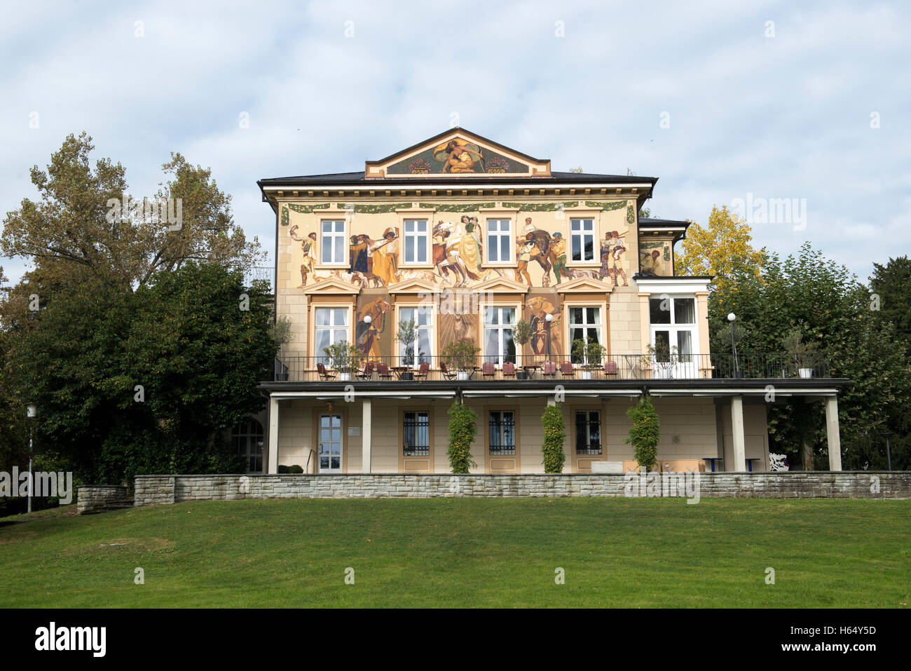 Villa Prym, art nouveau, costruito 1868/69, Costanza, Baden-Wuerttemberg, Germania Foto Stock