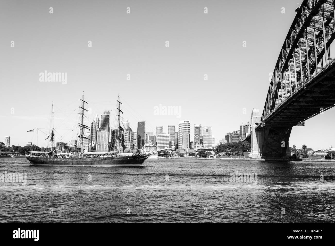 Sydney Opera House è uno dei più famosi monumenti in Australia Foto Stock