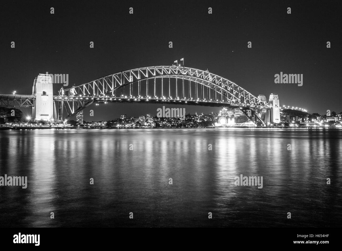 Il Sydney Harbour Bridge, la principale attrazione turistica di Sydney Foto Stock