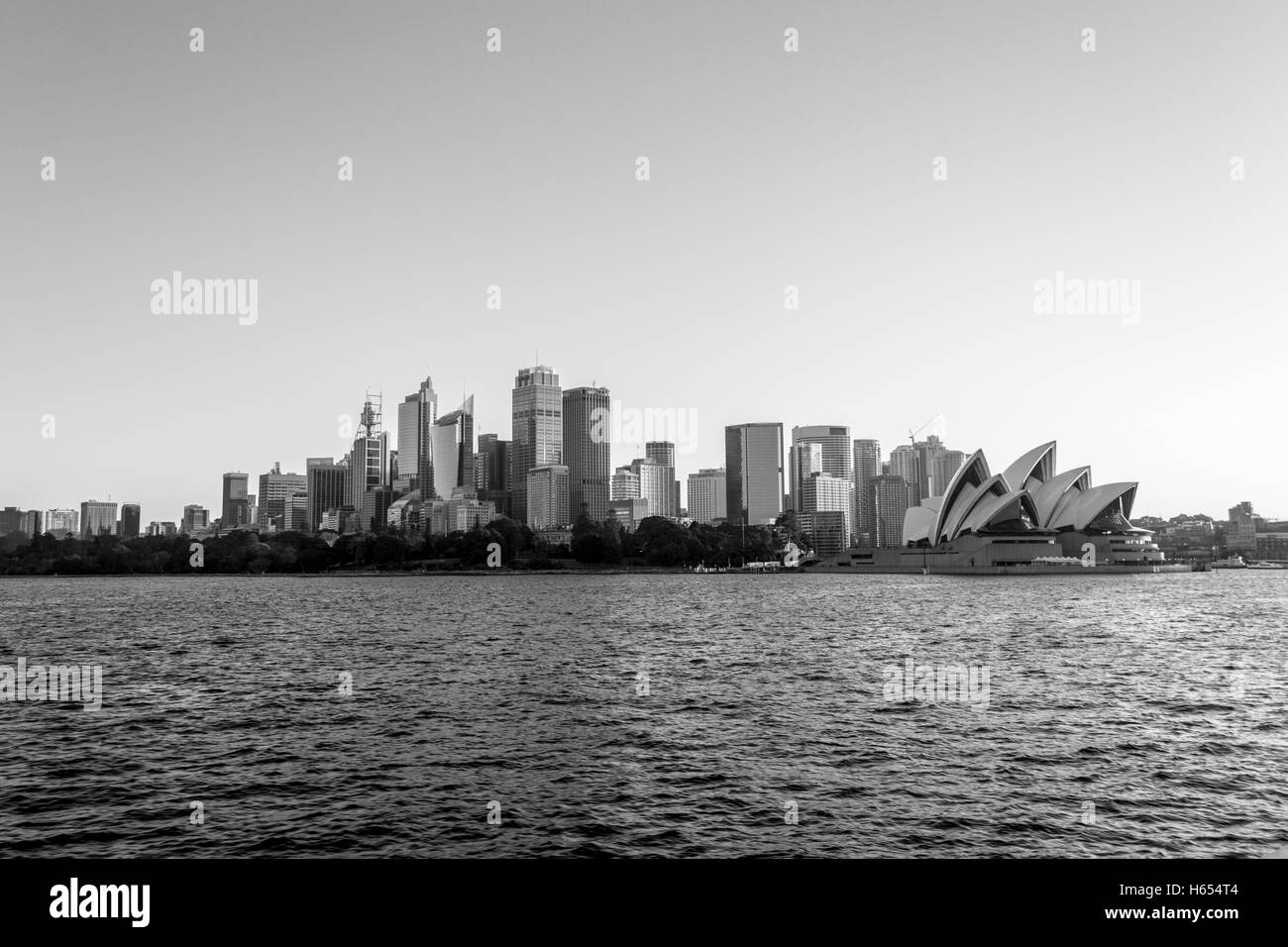 Sydney Opera House e Harbour Bridge sono i più celebri monumenti di Sydeny Foto Stock