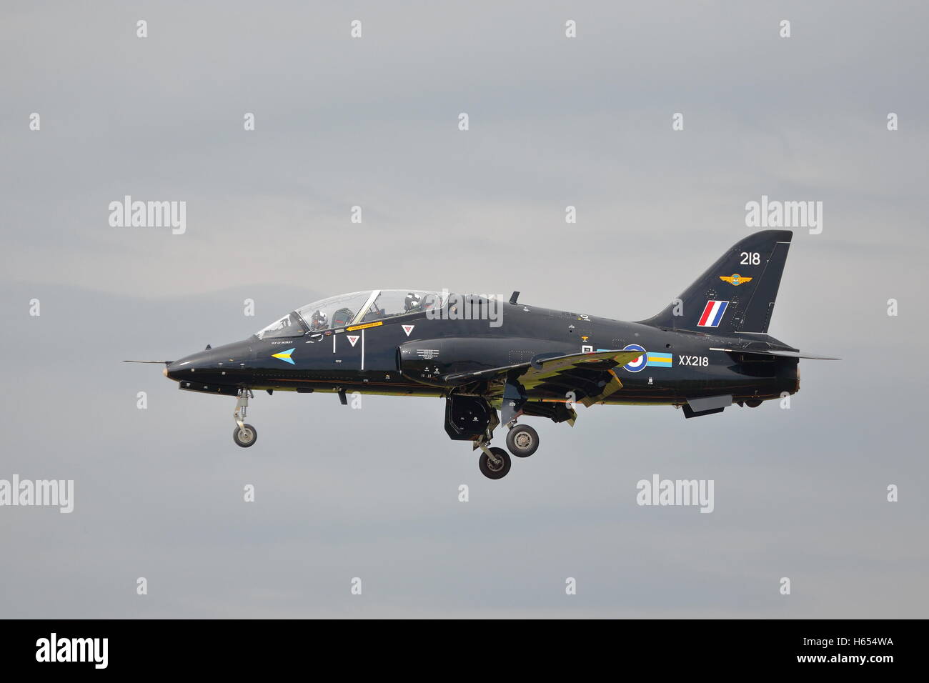 RAF British Aerospace Hawk T1 XX218 effettuando in corrispondenza di RIAT Fairford 2014 Foto Stock