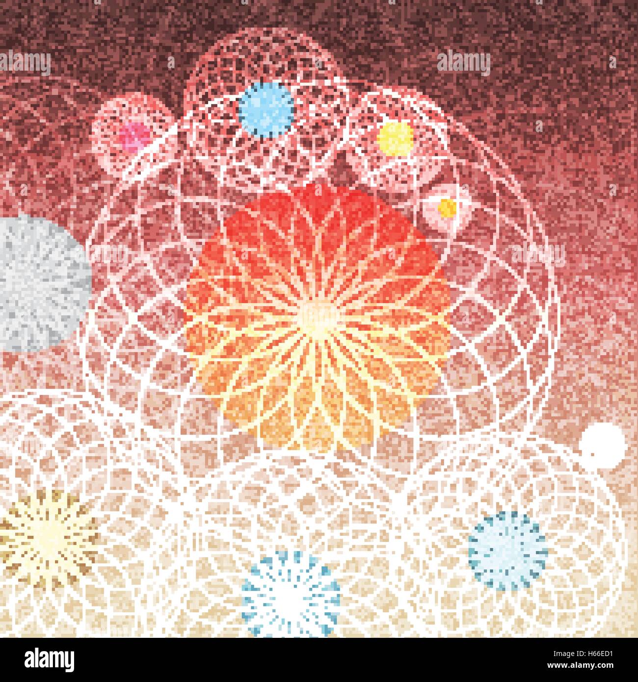 Abstract Sistema Solare i pianeti e il sole - Illustrazione Vettoriale Illustrazione Vettoriale