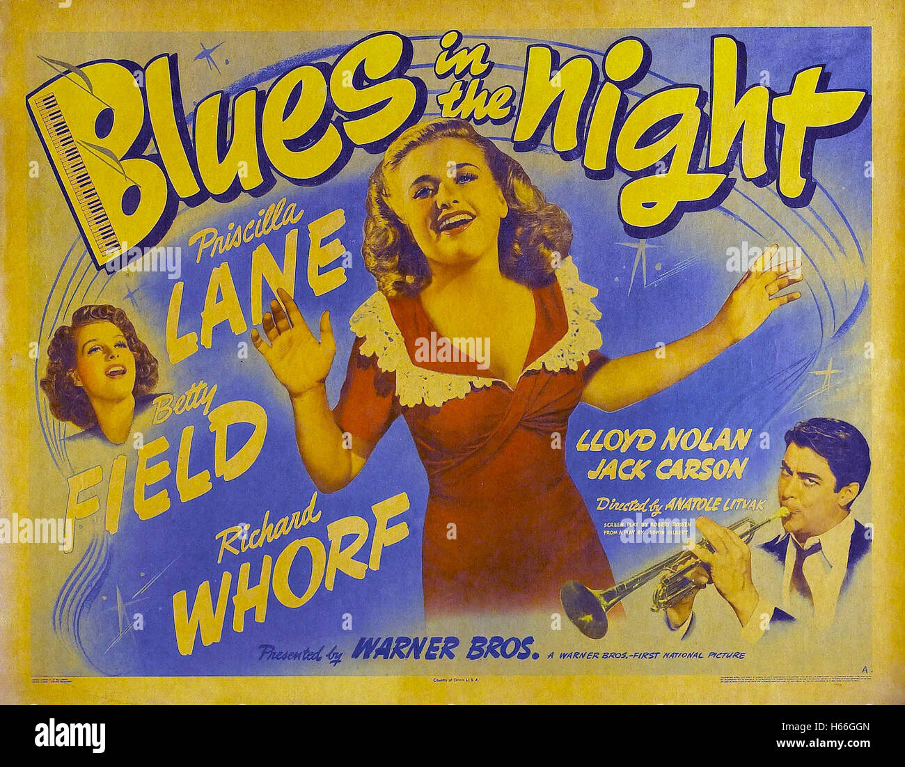Blues nella notte - Poster - Foto Stock