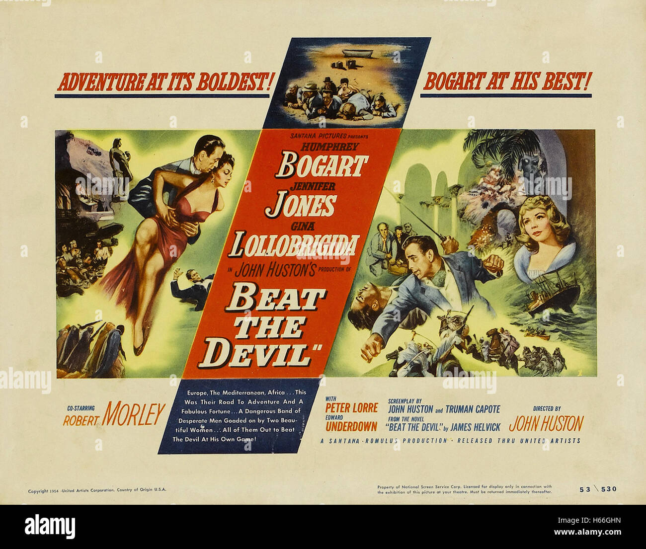 Beat the Devil - Movie Poster - Foto Stock