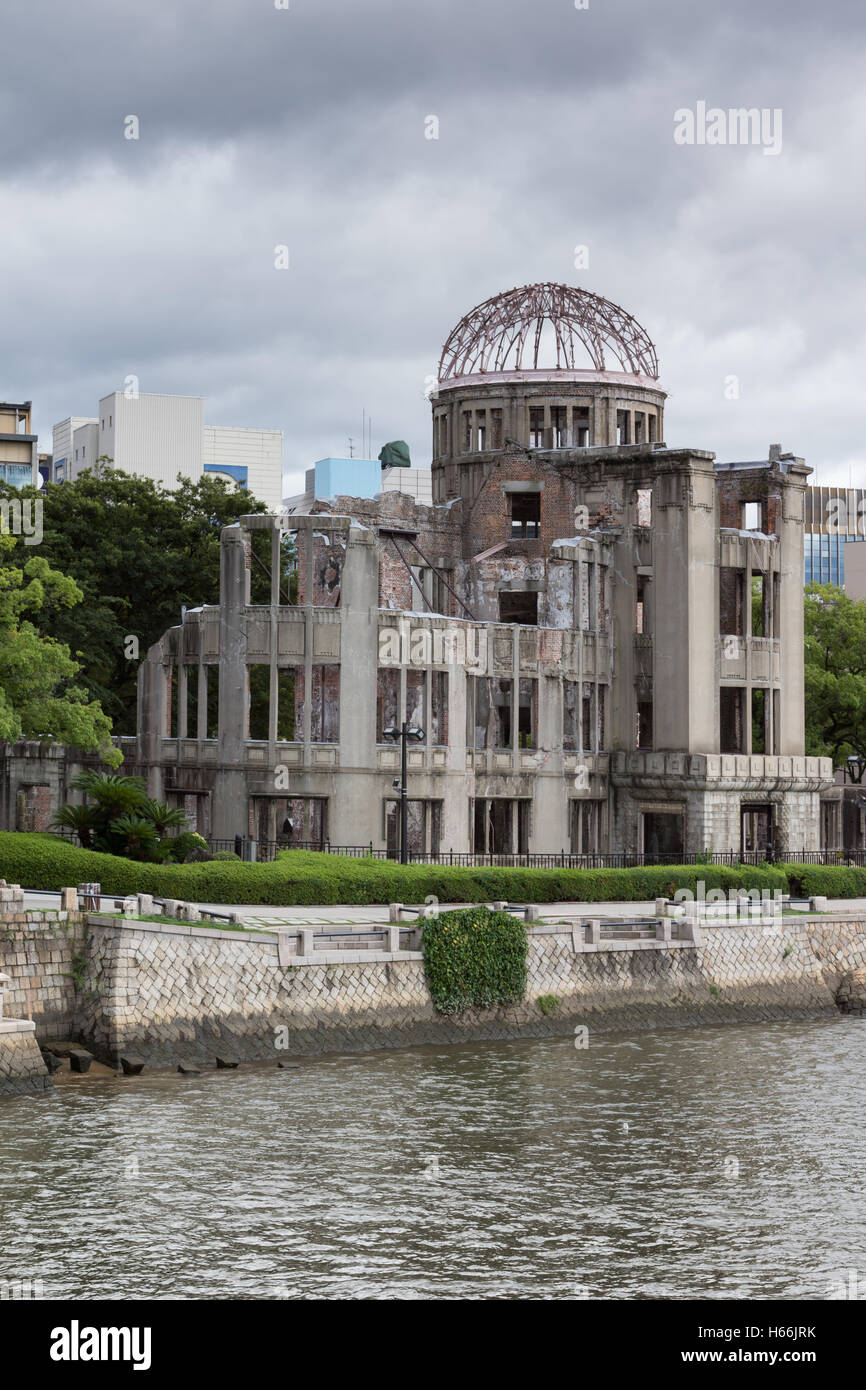 Ritratto di una bomba a Memorial in Hiroshima. Foto Stock