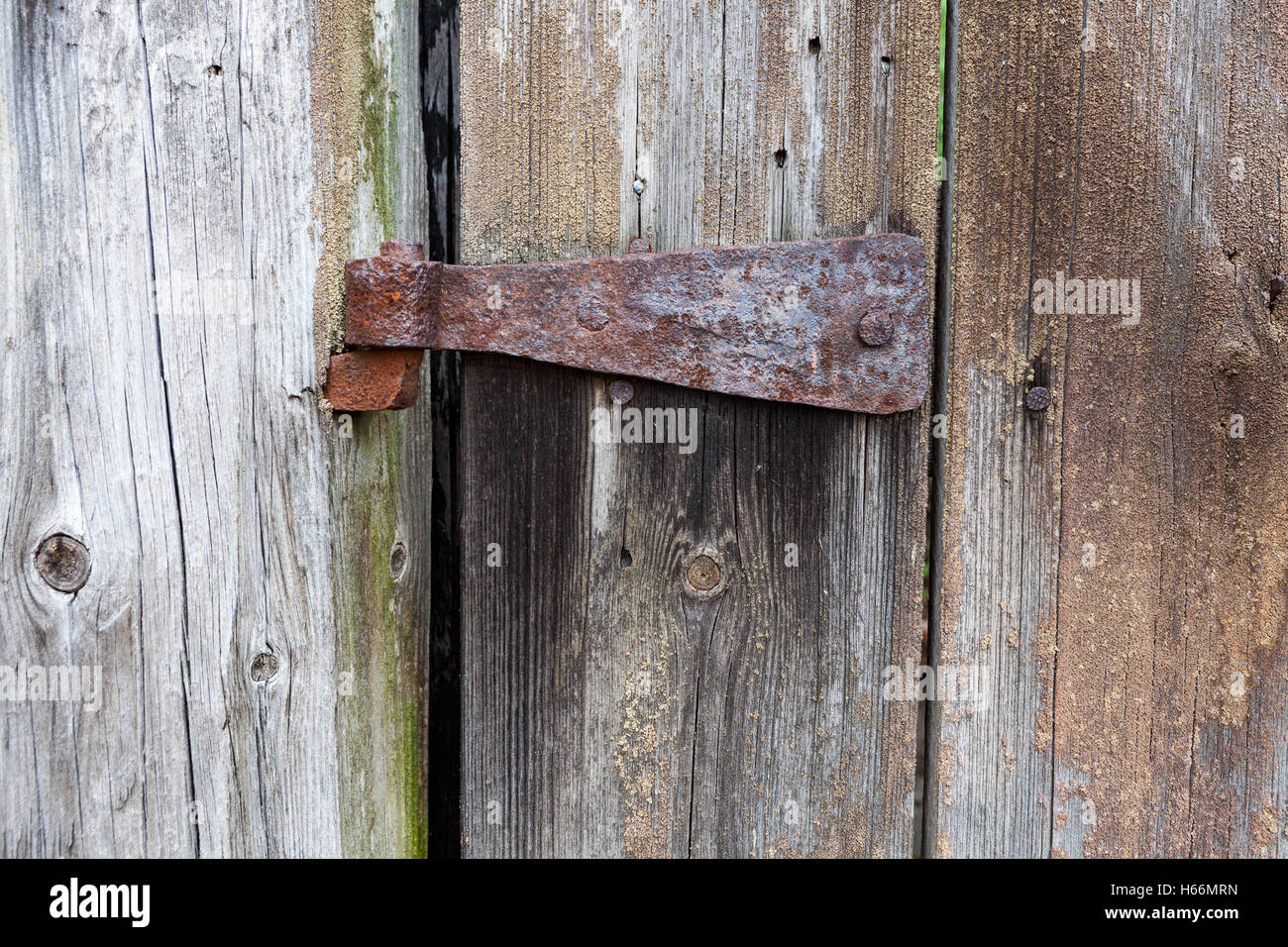 Vecchia cerniera arrugginita Foto Stock