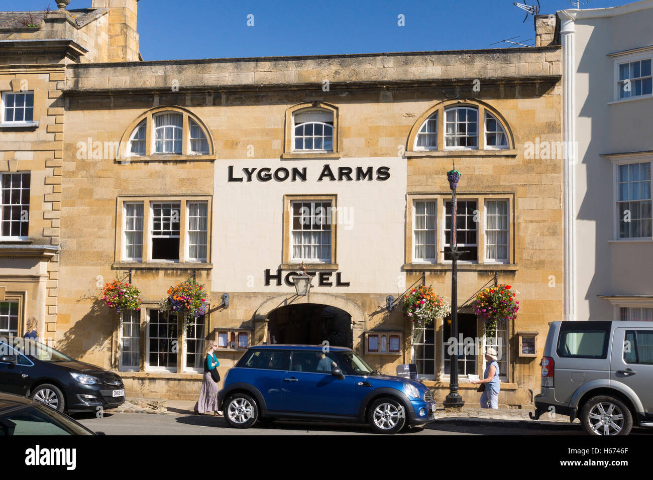 La Lygon Arms Hotel, Chipping Campden Foto Stock