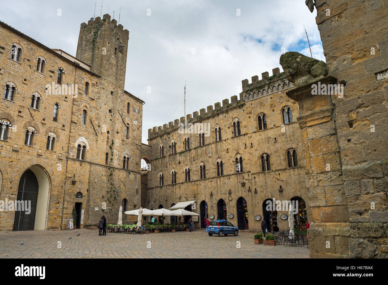 Palazzo dei Priori, Volterra, Toscana, Italia, Europa Foto Stock