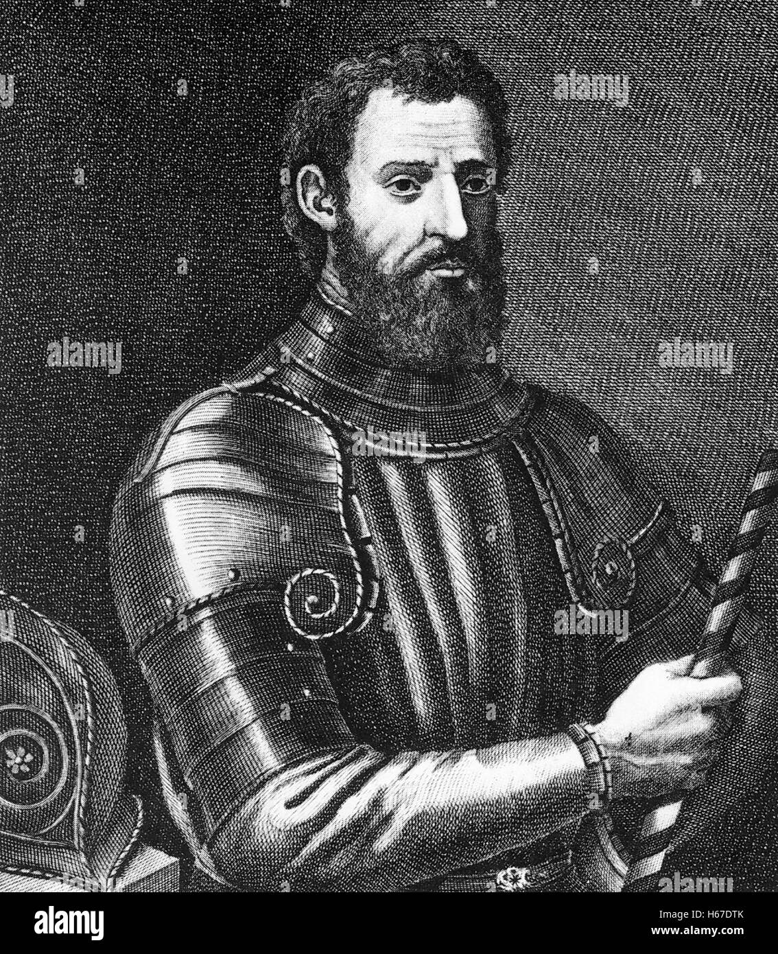 GIOVANNI da Verrazzano (1485-1528) Italiano explorer Foto Stock