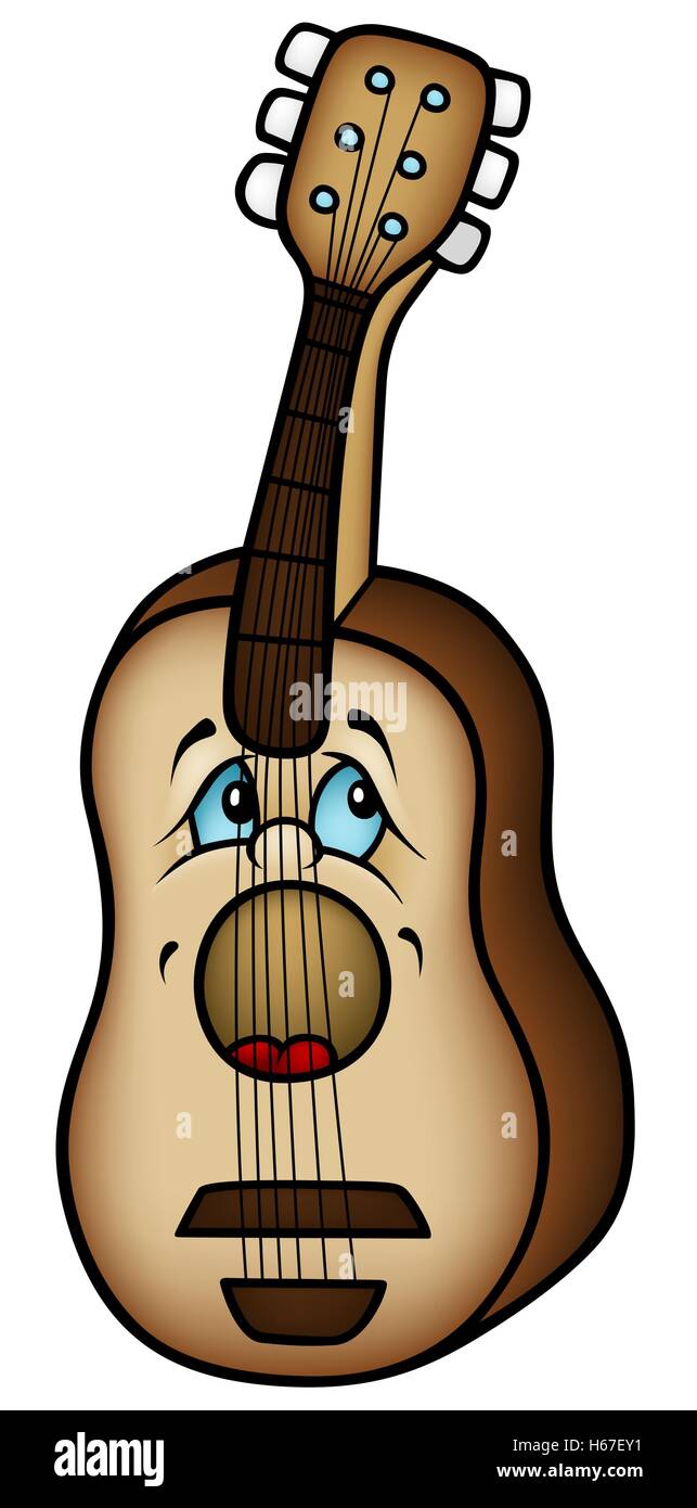 Chitarra acustica Illustrazione Vettoriale