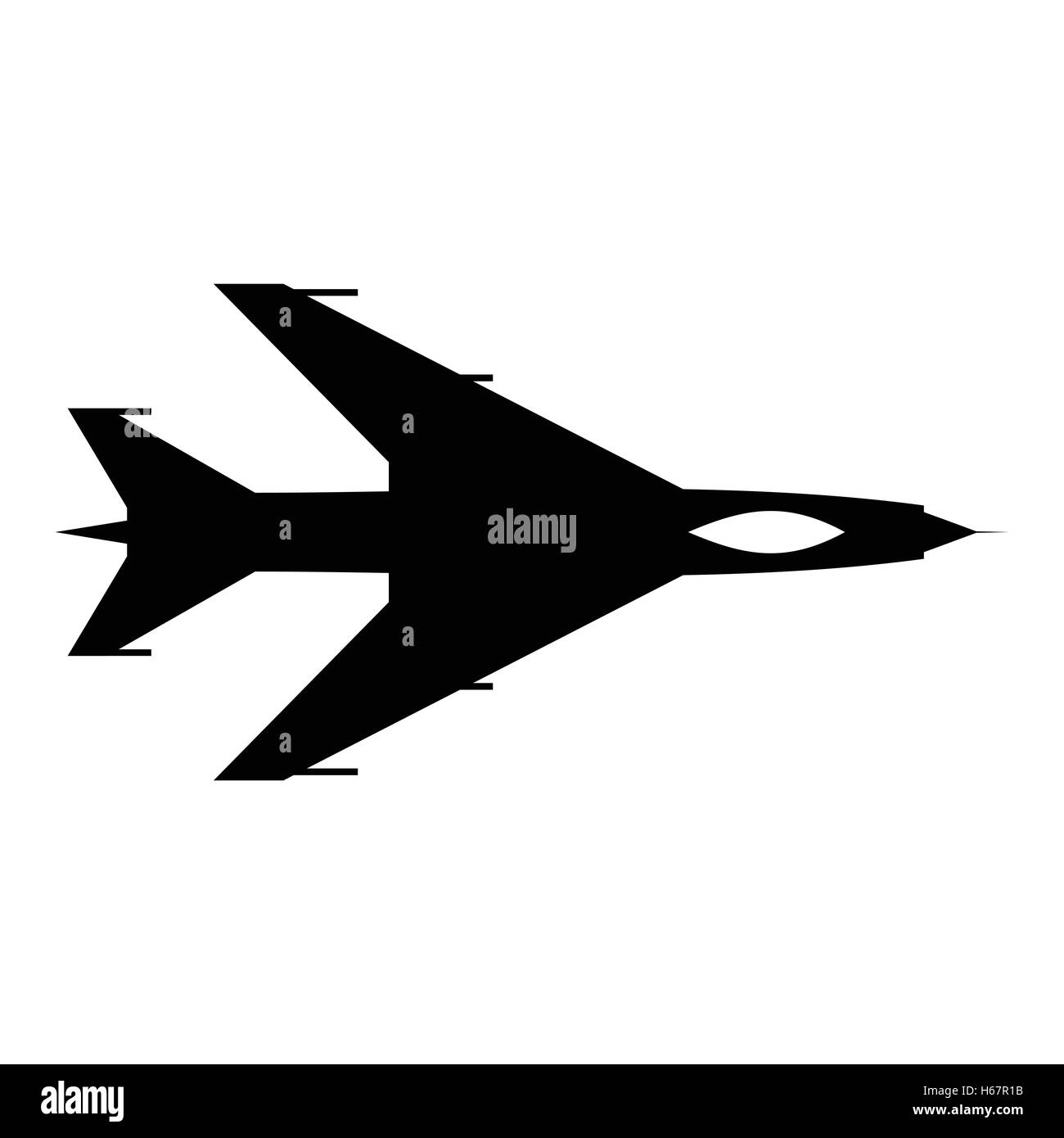 New Flying jet fighter icona semplice Illustrazione Vettoriale
