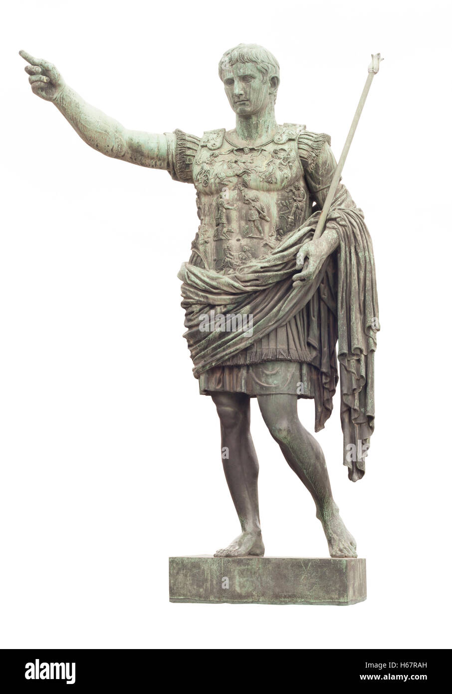 Statua di Cesare in Roma Foto Stock