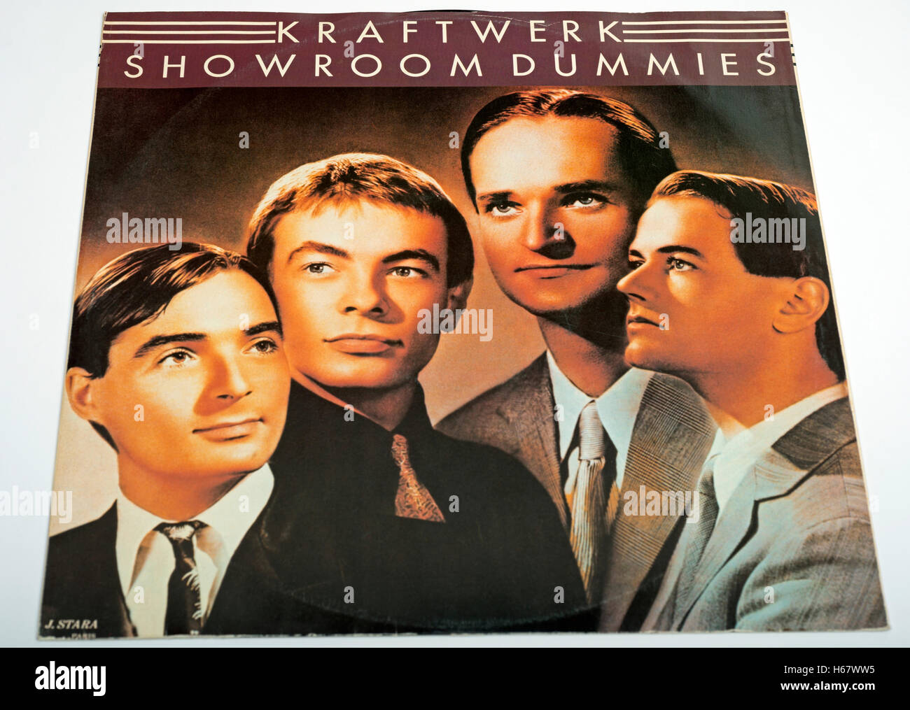 Showroom Dummies 12 pollici singolo dal tedesco elettro-pop band Kraftwerk Foto Stock