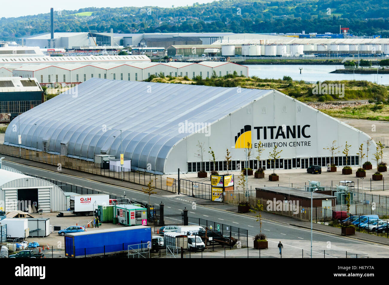 Titanic Exhibition Centre di Belfast. Foto Stock